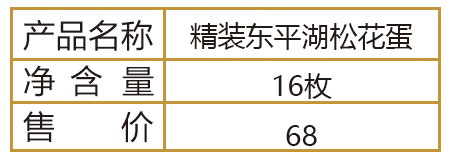 精裝東平湖松花蛋